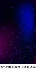 Blockchain Technology Background. Vertical Template BG for Mobile Device. Digital Tehnology Backdrop. Futuristic Cyberspace with Hexagon Fractals. Vector  Technology Blockchain Background.