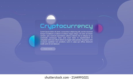 Blockchain technology concept, cryptocurrency. Working with tokens on the Internet, security. Futuristic polygonal background. Design banner template for web. Copyspace.