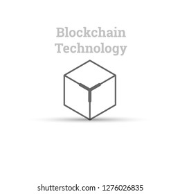 Blockchain Technology connect together concept background vector eps10.