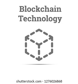 Blockchain Technology connect together concept background vector eps10.
