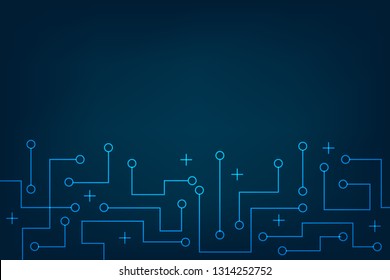 Blockchain Technology connect together concept background vector eps10.
