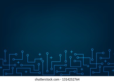 Blockchain Technology connect together concept background vector eps10.