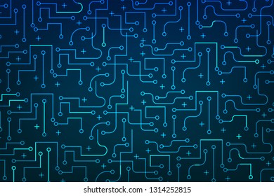 Blockchain Technology connect together concept background vector eps10.