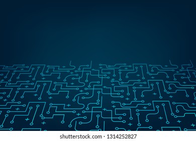 Blockchain Technology connect together concept background vector eps10.