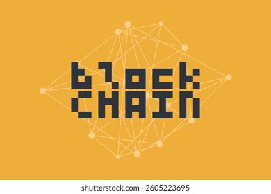 Blockchain technology. Decentralization. Decentralized finance, business, finance, cryptocurrency, digital global trade, payment, exchange. Vector network pattern