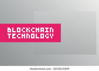 Tecnologia de cadeia de blocos. Descentralização. Vetor fundo pontilhado para finanças descentralizadas, negócios, finanças, criptomoeda, comércio global digital, pagamento, troca