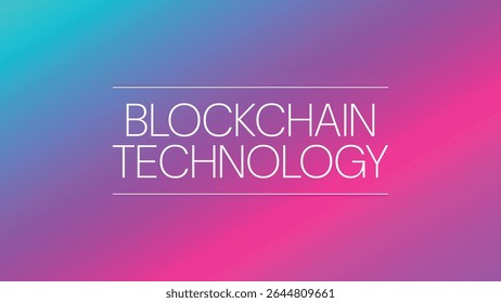 Tecnologia de cadeia de blocos. Descentralização. Ilustração vetorial para finanças descentralizadas, negócios, criptomoeda, comércio global digital, pagamento, troca. Fundo do gradiente