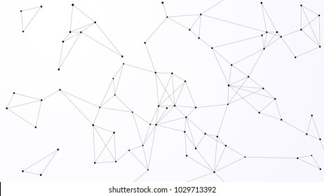 Blockchain technology futuristic abstract vector background with blockchain peer to peer network. Global cryptocurrency blockchain business banner concept.