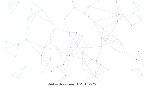 Blockchain technology futuristic abstract vector background with blockchain peer to peer network. Global cryptocurrency blockchain business banner concept.