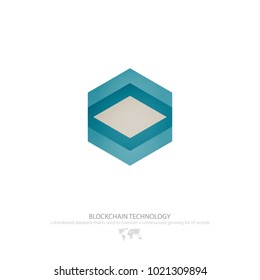 blockchain technology, honeycomb icon. vector smart contract block isolated sign. decentralized transactions logo design. crypto currencies, hexagonal logotype