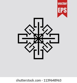 Blockchain technology icon in trendy isolated on grey background.Vector illustration.