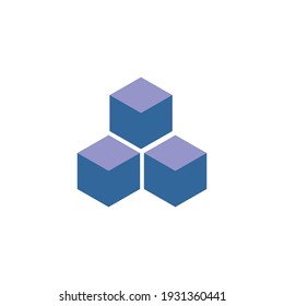 símbolo de símbolo del vector de la tecnología de bloqueo