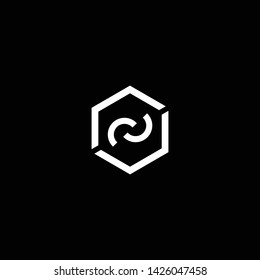 Blockchain technology logo icon template. Cryptocurrency and bitcoin logotype illustration