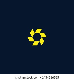 Blockchain technology logo icon template. Cryptocurrency and bitcoin logotype illustration. Clean creative minimal monochrome crypto icon