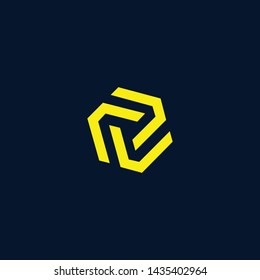 Blockchain technology logo icon template. S cryptocurrency and bitcoin logotype illustration. Clean creative minimal monochrome crypto symbol