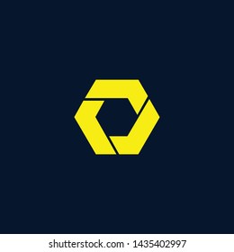 Blockchain technology logo icon template. O cryptocurrency and bitcoin logotype illustration. Clean creative minimal monochrome crypto symbol