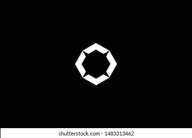 Blockchain technology logo icon template. Cryptocurrency and bitcoin logotype illustration. Clean creative minimal monochrome crypto symbol