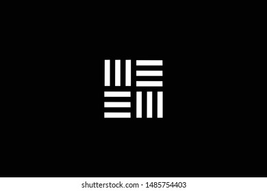 Blockchain technology logo icon template. Cryptocurrency and bitcoin logotype illustration. Clean creative minimal monochrome crypto symbol