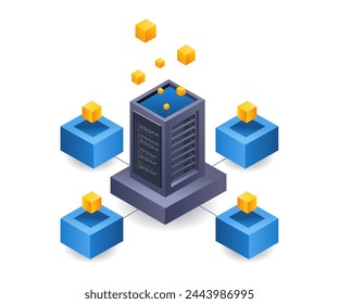 Blockchain technology server network management