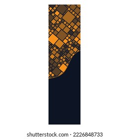 Blockchain technology super skyscraper banner ad