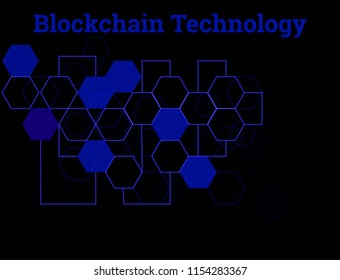 Blockchain Technology Vector.The hightech technology background system for the bitcoin digital cryptocurrency and fintech.