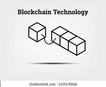 Blockchain Technology Vector.The hightech technology background system for the bitcoin digital cryptocurrency and fintech.