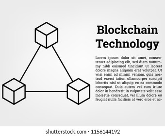 Blockchain Technology Vector.The hightech technology background system for the bitcoin digital cryptocurrency and fintech.