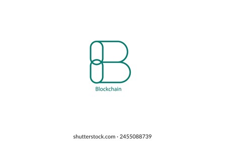 Blockchain Technology Vector Icon Illustration