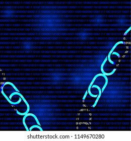Blockchain Technology Vector,High technology in the futrue.Connection of the block which create the best security system.