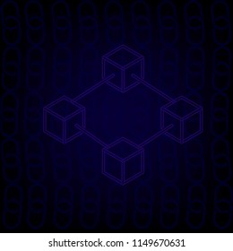 Blockchain Technology Vector,High technology in the futrue.Connection of the block which create the best security system.