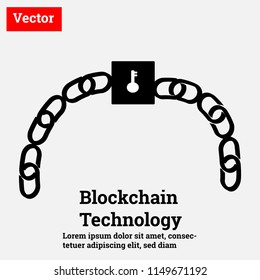 Blockchain Technology Vector,High technology in the futrue.Connection of the block which create the best security system.