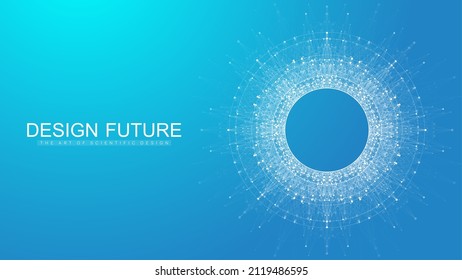 Blockchain transfer satellite future communications. Abstract technology cloud world. Global network fintech concept vector background. Digital blockchain communications