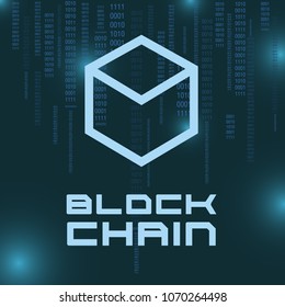 Blockchain vector concept illustration.
