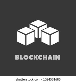 Blockchain vector icon