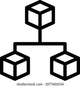 blockchain vector illustration isolated on a transparent background . colour vector icons for concept or web graphics.