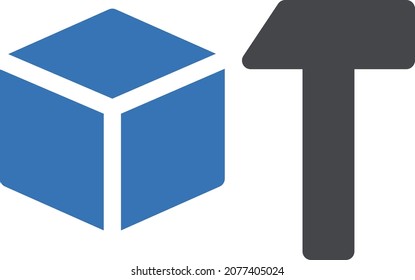 blockchain vector illustration isolated on a transparent background . glyph vector icons for concept or web graphics.