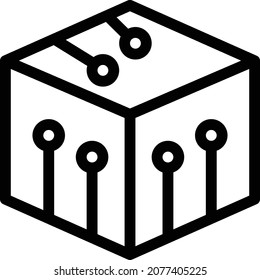 ilustración de vector blockchain aislada en un fondo transparente. iconos vectoriales de color para el concepto o los gráficos web.