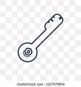 Blockchain vector outline icon isolated on transparent background, high quality linear Blockchain transparency concept can be used web and mobile