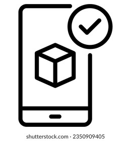 Icono de verificación de cadena de bloqueo para uiux, infografía, etc