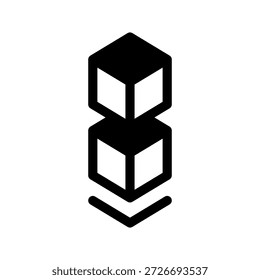 Ilustração de design de símbolo de vetor de ícone de mecanismos de votação de cadeia de blocos