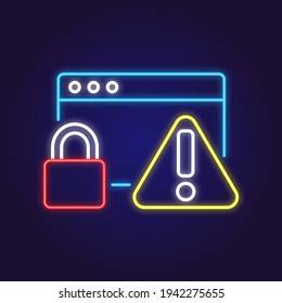 Blocked access to web page linear icon. Error. Thin line customizable illustration. Contour symbol. Vector isolated outline drawing. Editable stroke
