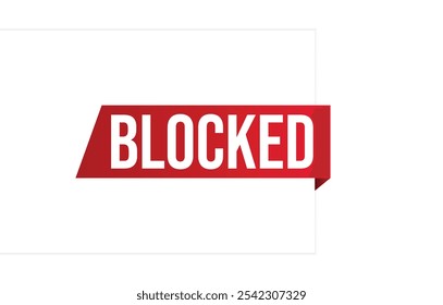 blockiertes Banner-Design. gesperrtes Symbol. Flache Vektorgrafik.