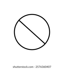 Blocked icon Flat fill set collection