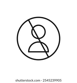 Blocked icon vector set collection for web
