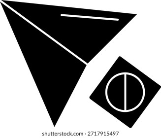 Blockierte Linie, Vektorsymbol-Design