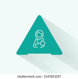 Blocked Milk Duct Icon Vector Design