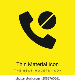 Icono de material amarillo brillante mínimo bloqueado
