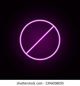blocked neon icon. Elements of Minimal universal theme set. Simple icon for websites, web design, mobile app, info graphics