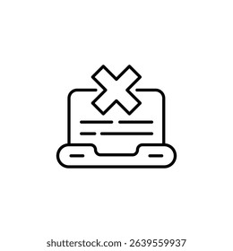 Blocked Phone Call Icon Illustrating Rejection And Communication Issues
