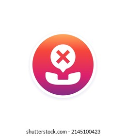 Blocked Phone Call Icon For Web